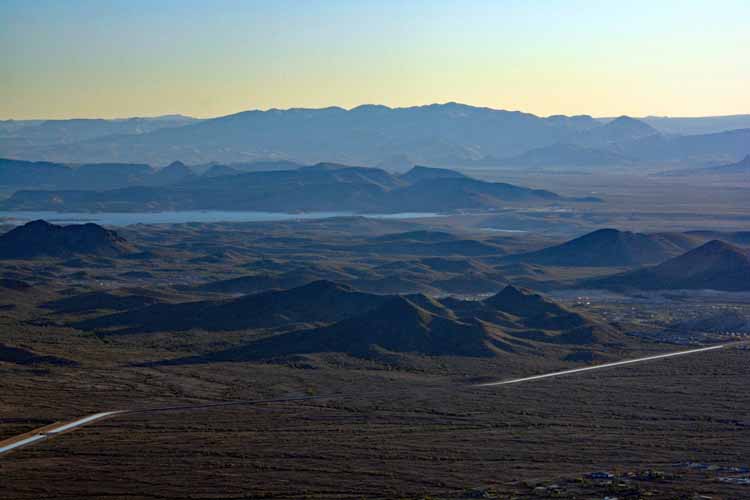 view of the Central Arizona Project (CAP), a series of canals and reservoirs that bring water to Arizona from the Colorado River.